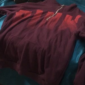 Pink burgundy pullover